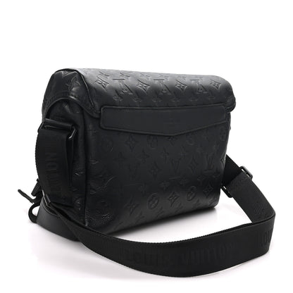 Louis Vuitton Calfskin Monogram Shadow Messenger Voyager PM  Black 3 of 9