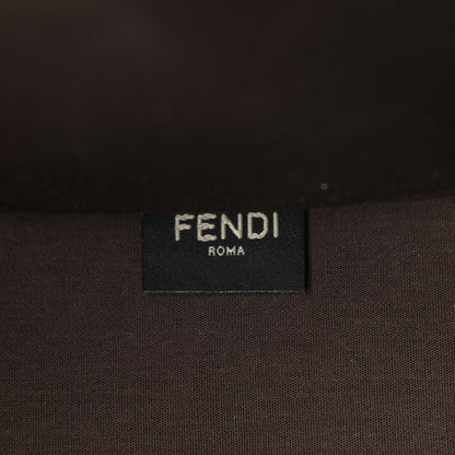 Fendi Canvas Vitello King Logo Embroidered Medium Fendi Sunshine Shopper Tote Sand Ghianda 6 of 11