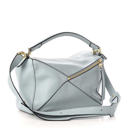 Loewe Calfskin Medium Puzzle Bag Aqua 3 of 10