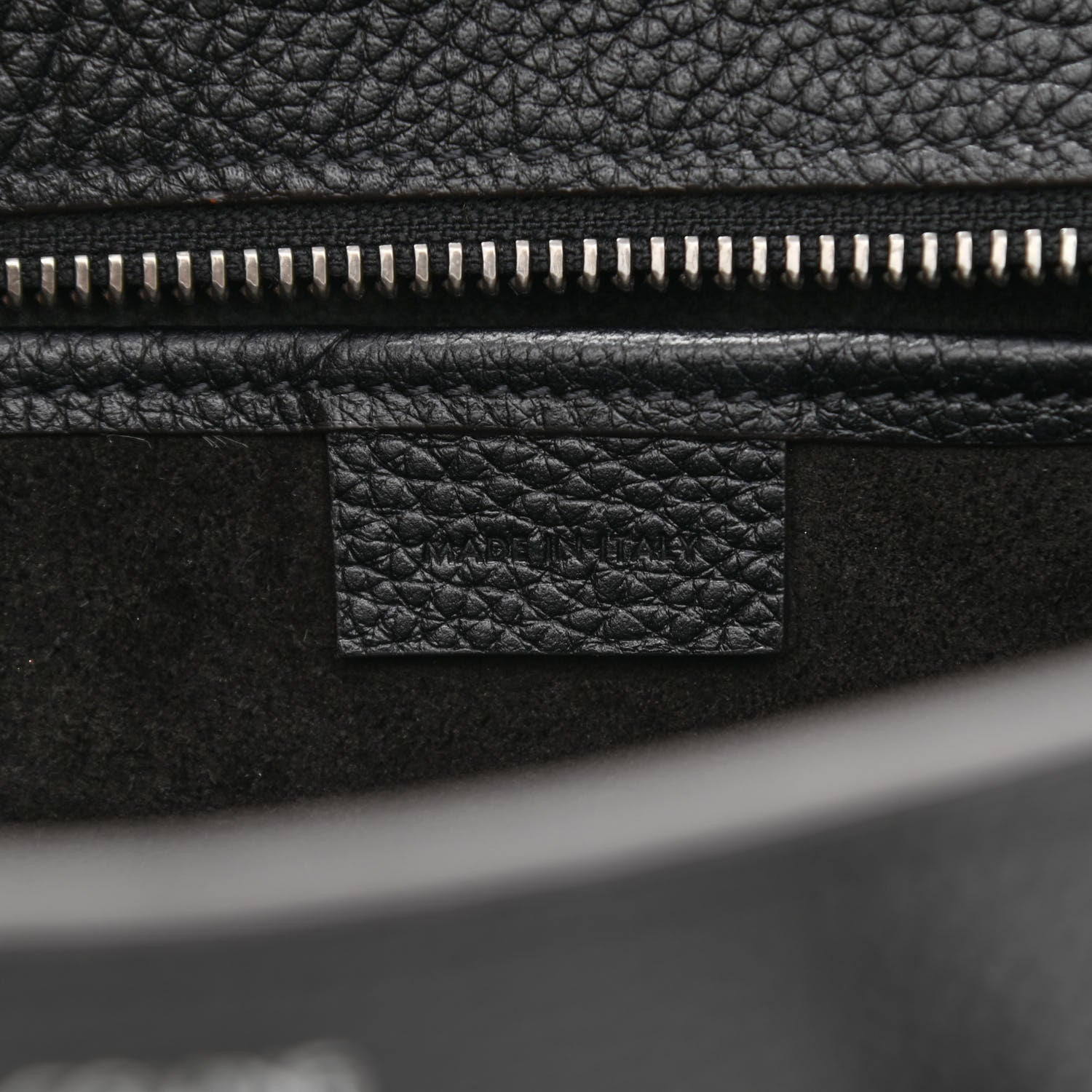 Celine Drummed Calfskin Nano Luggage Black 7 of 11