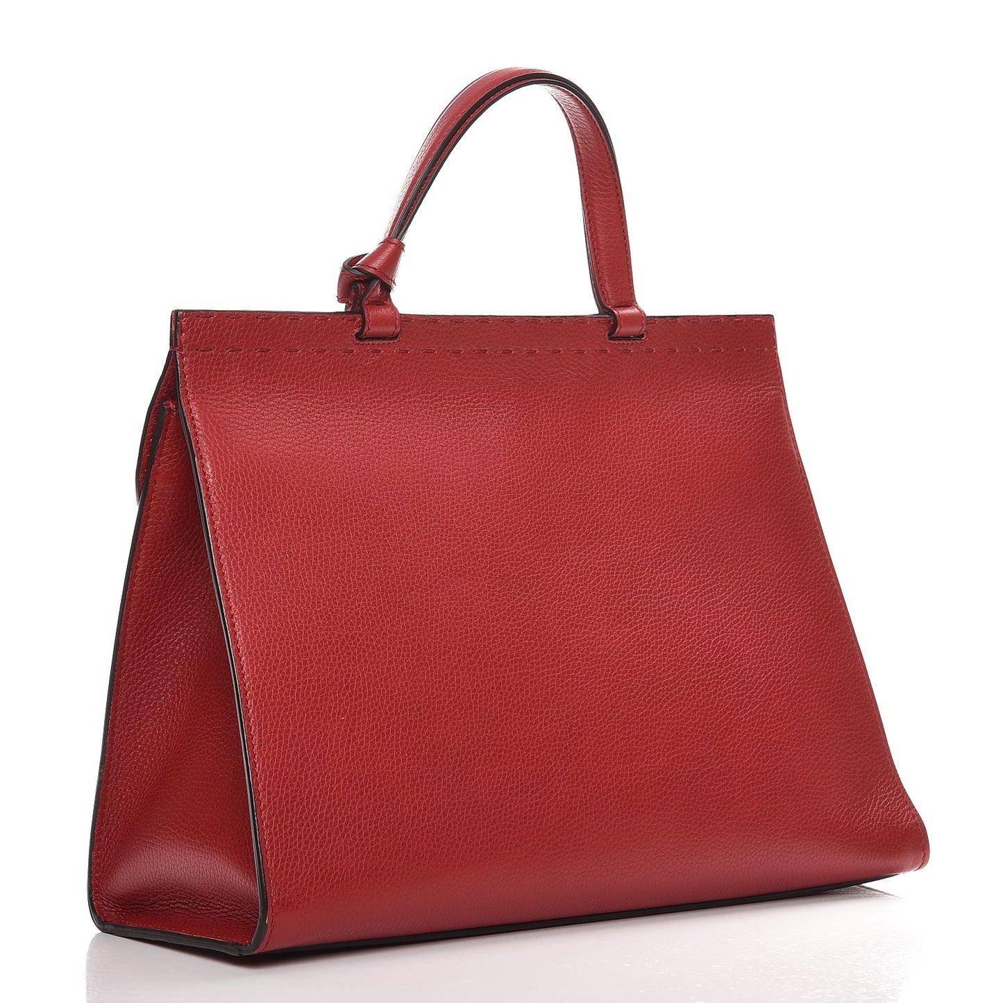 Calfskin Feline Medium GG Marmont Top Handle Bag Vulcanic Red