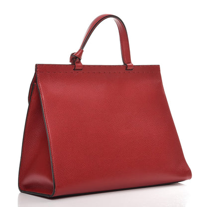 Gucci Calfskin Feline Medium GG Marmont Top Handle Bag Vulcanic Red 3 of 7