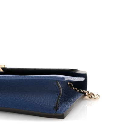 Gucci Dollar Calfskin Interlocking G Chain Wallet Caspian 10 of 10