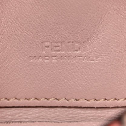 Fendi Stretch Satin Vitello Grace Floral Print Nano Baguette Charm Rose Multicolor Rosso Cardinale 7 of 7