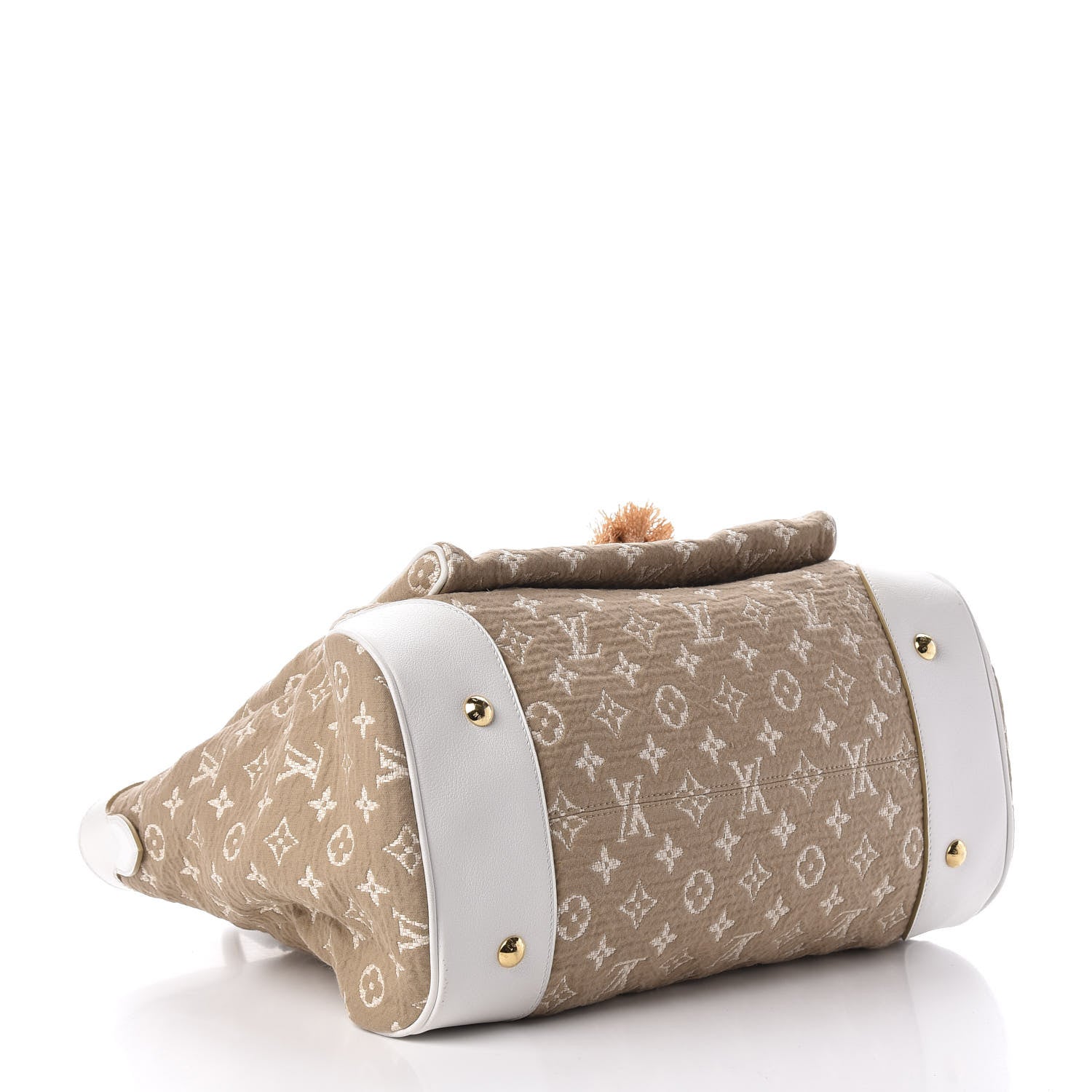 Louis Vuitton Monogram Sabbia Cabas GM White 4 of 11
