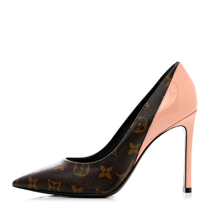 Louis Vuitton Monogram Cherie Pumps 37.5 Rose Clair 1 of 12