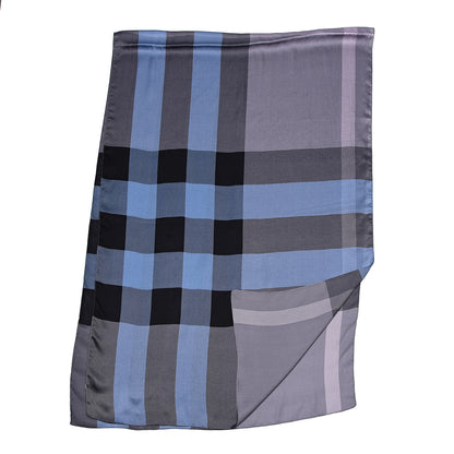 Burberry Silk Mega Check Mulberry Scarf Lavender 3 of 4