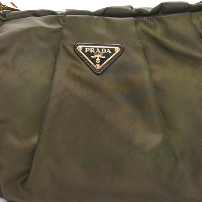 Prada Tessuto Nylon Vitello Daino Hobo Bruciato 7 of 9