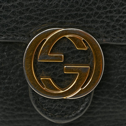 Gucci Dollar Calfskin Interlocking G Chain Wallet Black 12 of 15