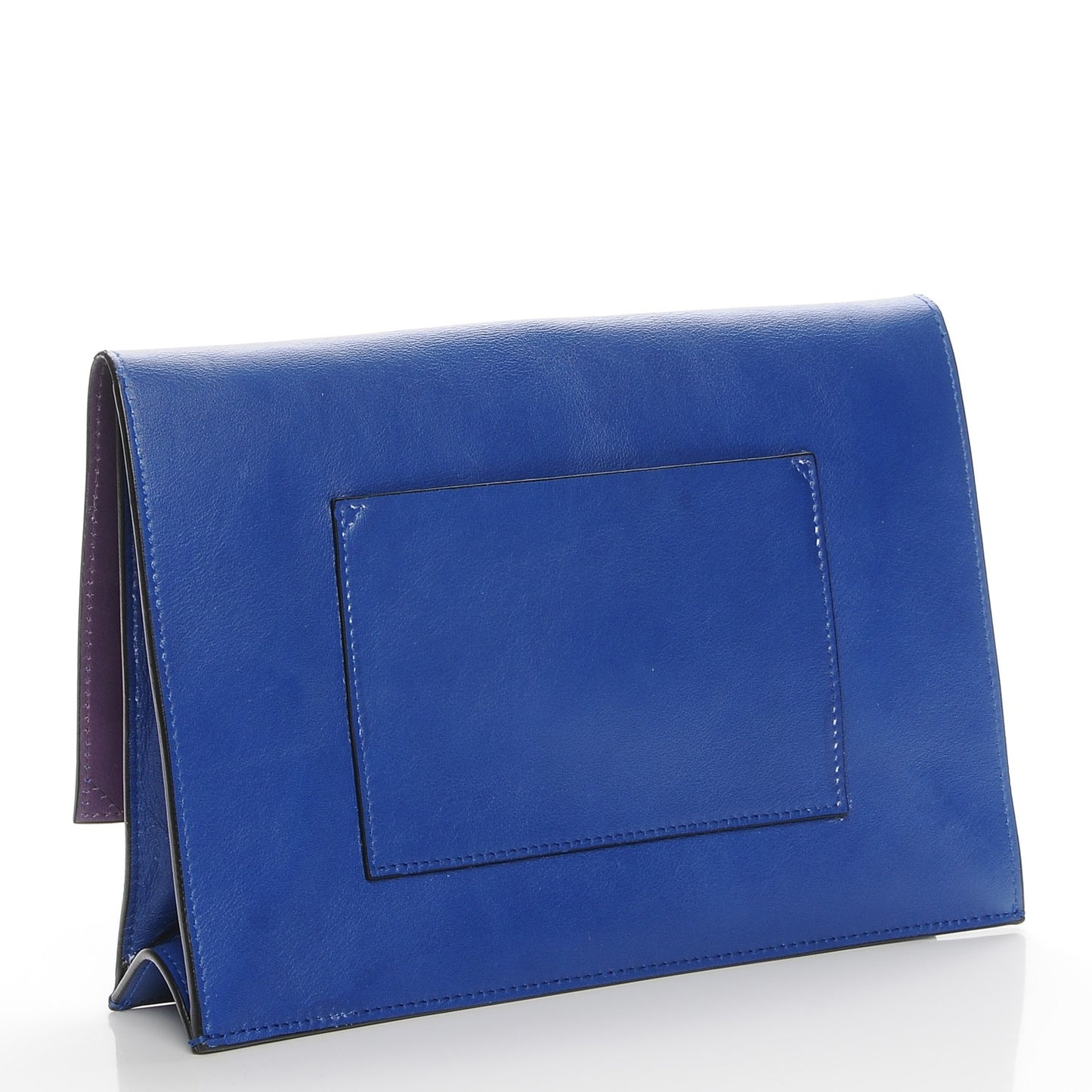 Lambskin Small Lunch Bag Clutch Royal Blue Veruca Salt