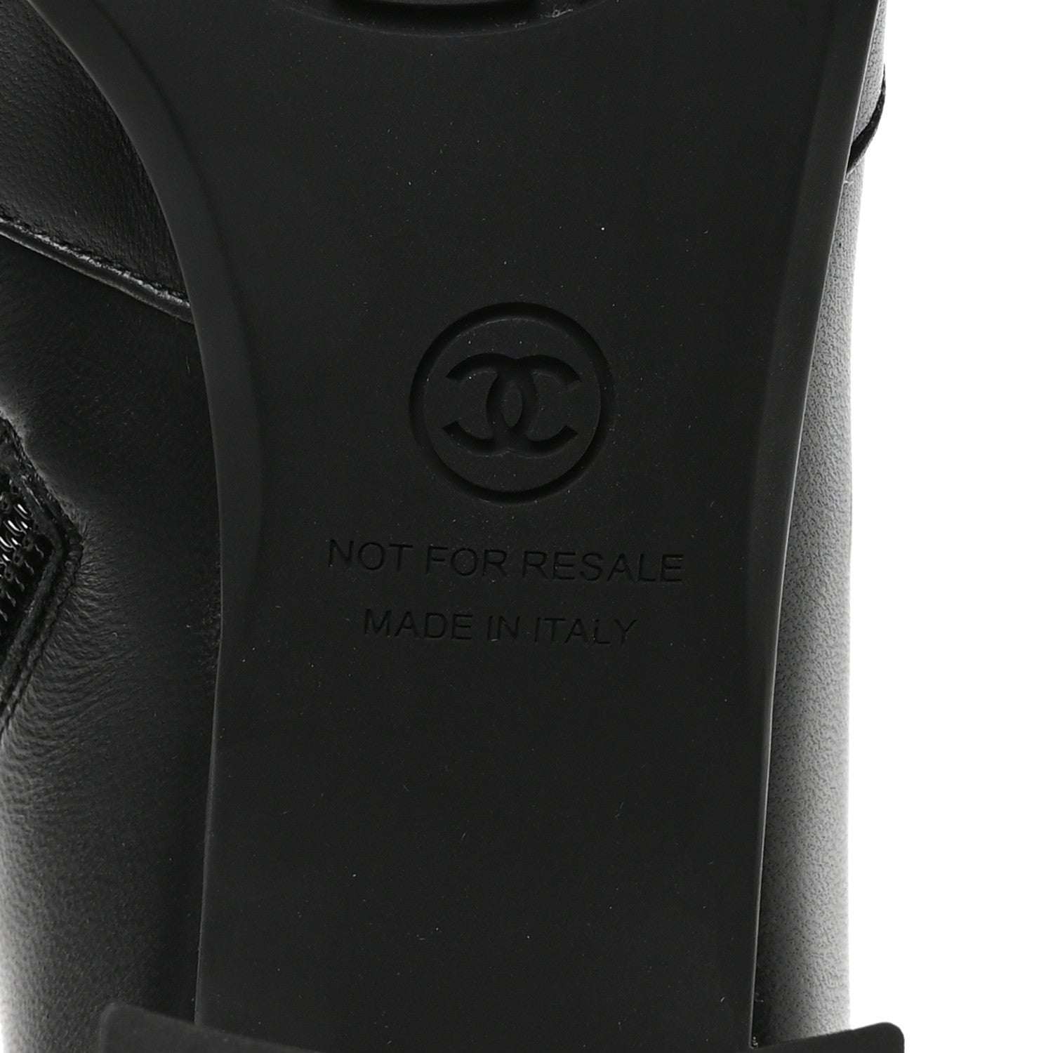Chanel Stretch Lambskin Cap Toe CC Uniform Short Boots 38.5 Black 7 of 8