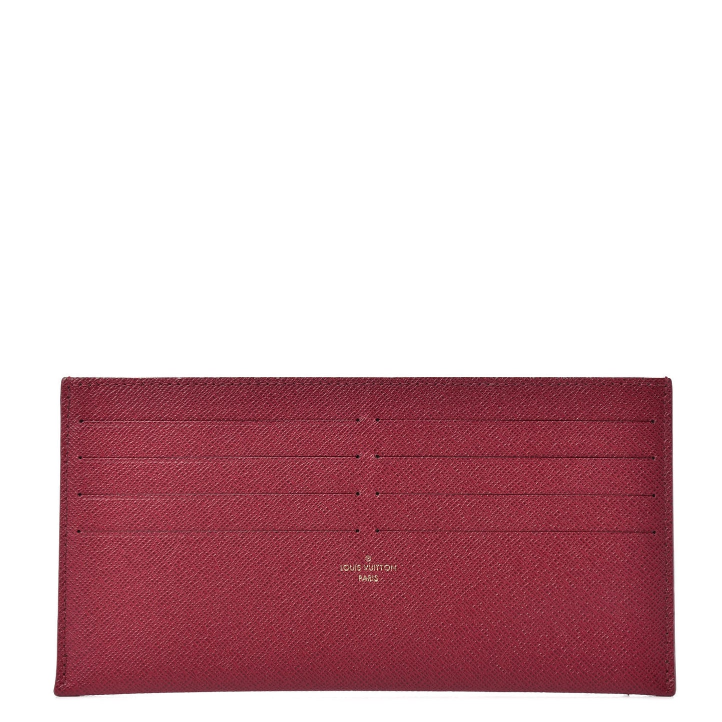 Calfskin Felicie Card Holder Insert Fuchsia