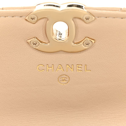 Chanel Tweed Lambskin Quilted Waist Bag With Coin Purse Beige 7 of 13