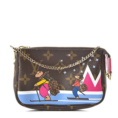 Louis Vuitton Monogram 2018 Christmas Animation Mini Bears Pochette Accessories 1 of 8