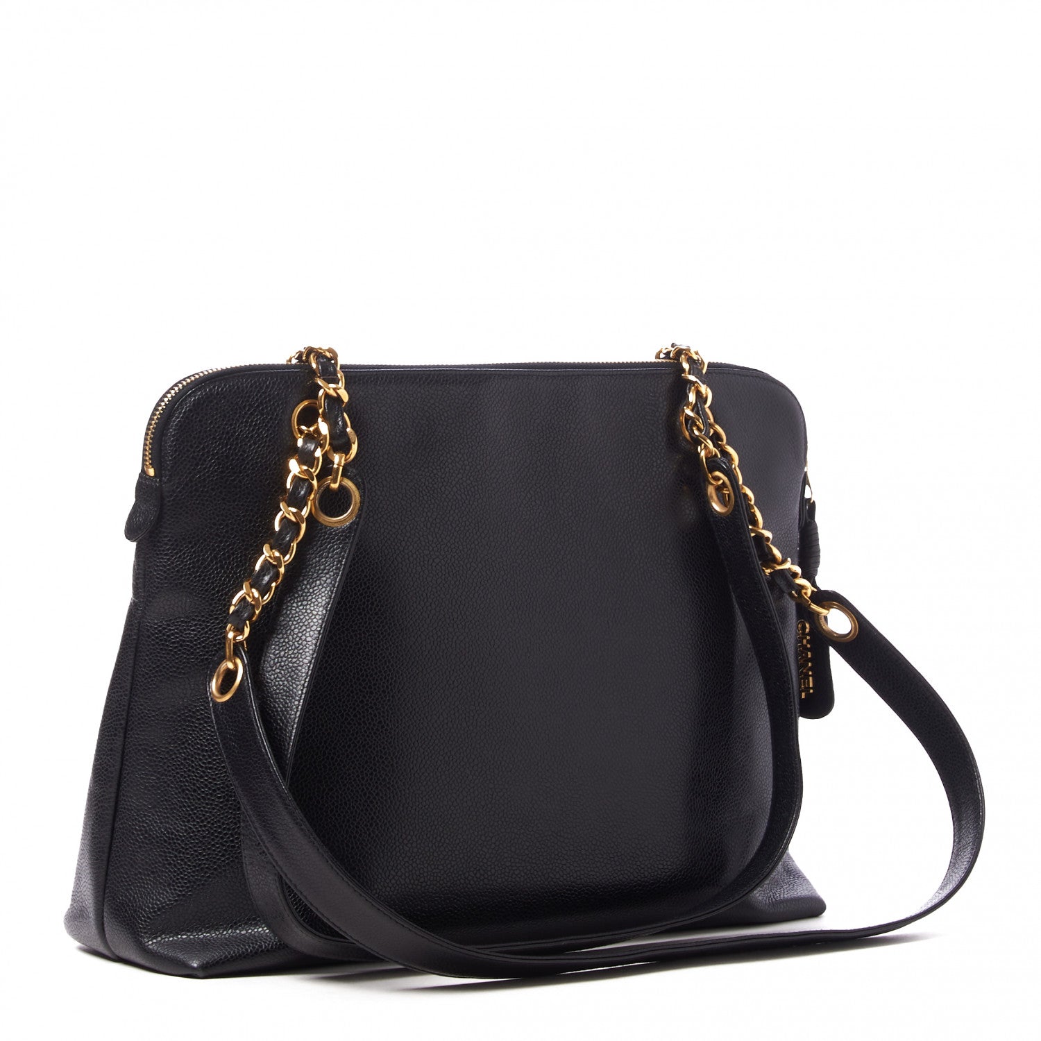 Chanel Caviar CC Shoulder Bag Black 2 of 9