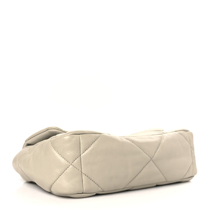 Chanel Lambskin Quilted Medium Chanel 19 Flap Light Grey 4 of 10