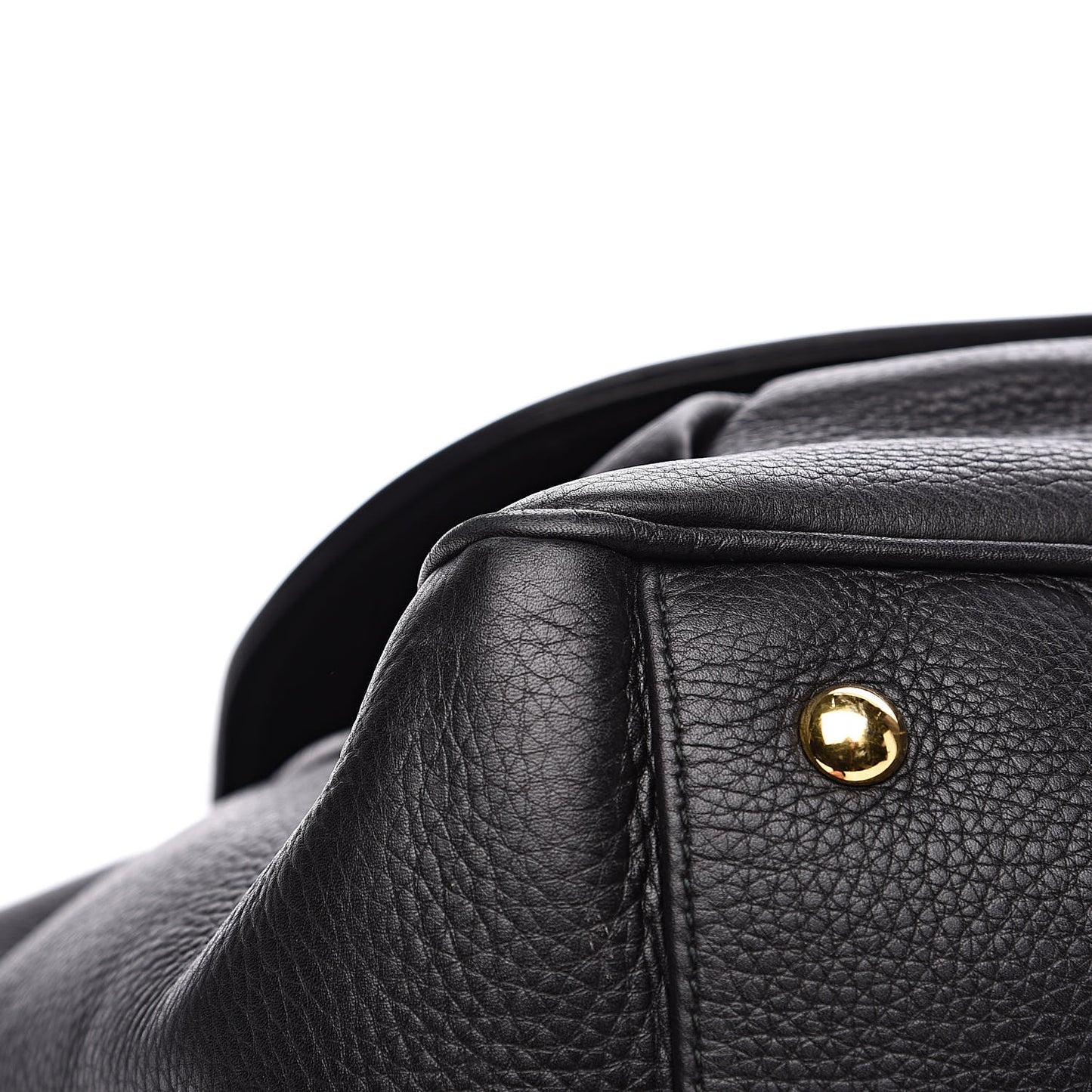 Pebbled Calfskin Medium 1973 Top Handle Satchel Black