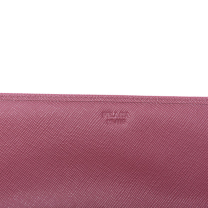 Prada Saffiano Metal Oro Chain Wallet Peonia 6 of 11