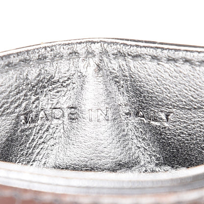 Chanel Patent Calfskin Lucky Symbols Card Holder Case Silver 7 of 9
