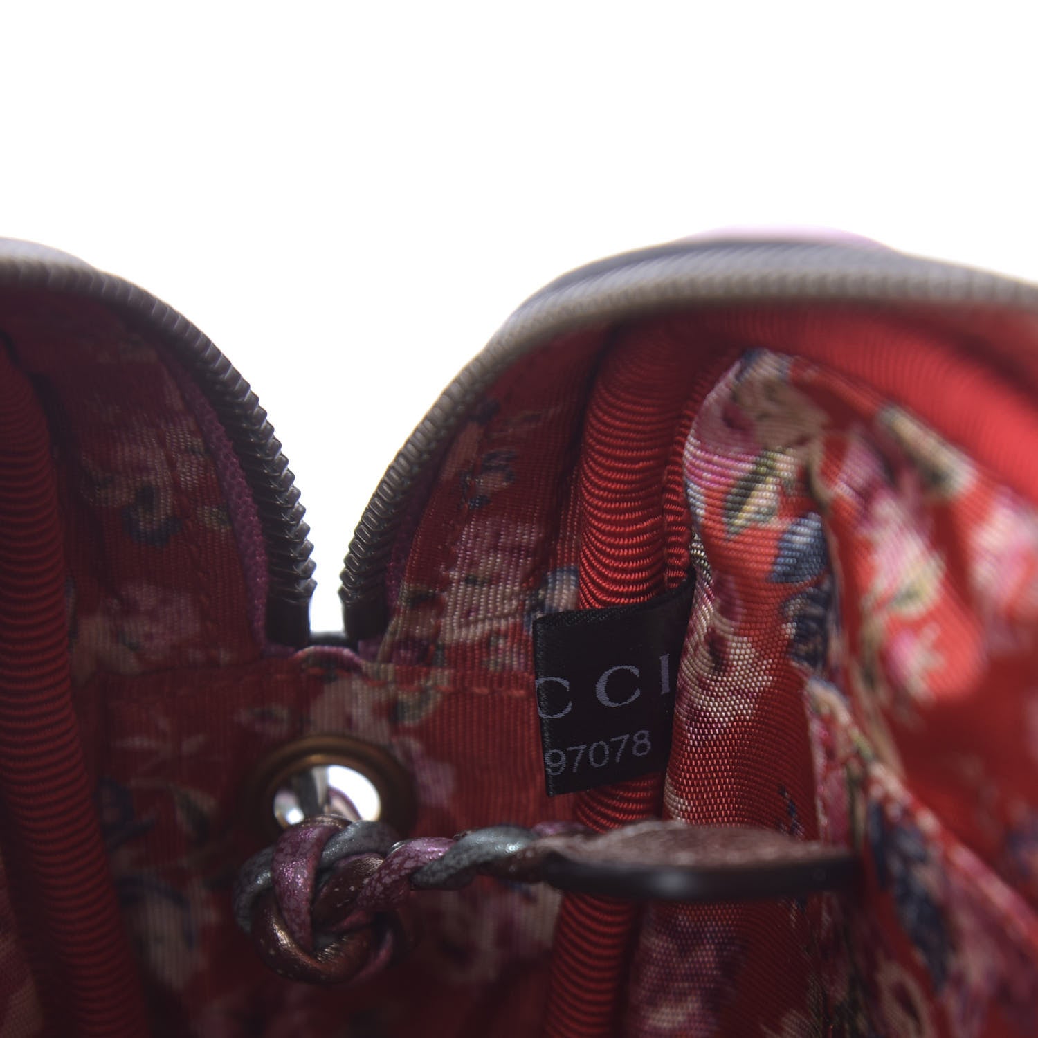 Gucci Laminated Nappa Trapuntata Small Zumi Shoulder Bag Rosa Lago Rame 11 of 12