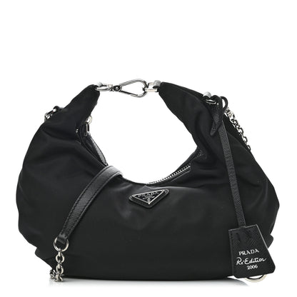 Prada Tessuto Nylon Saffiano Re-Edition 2006 Shoulder Bag Black 1 of 9