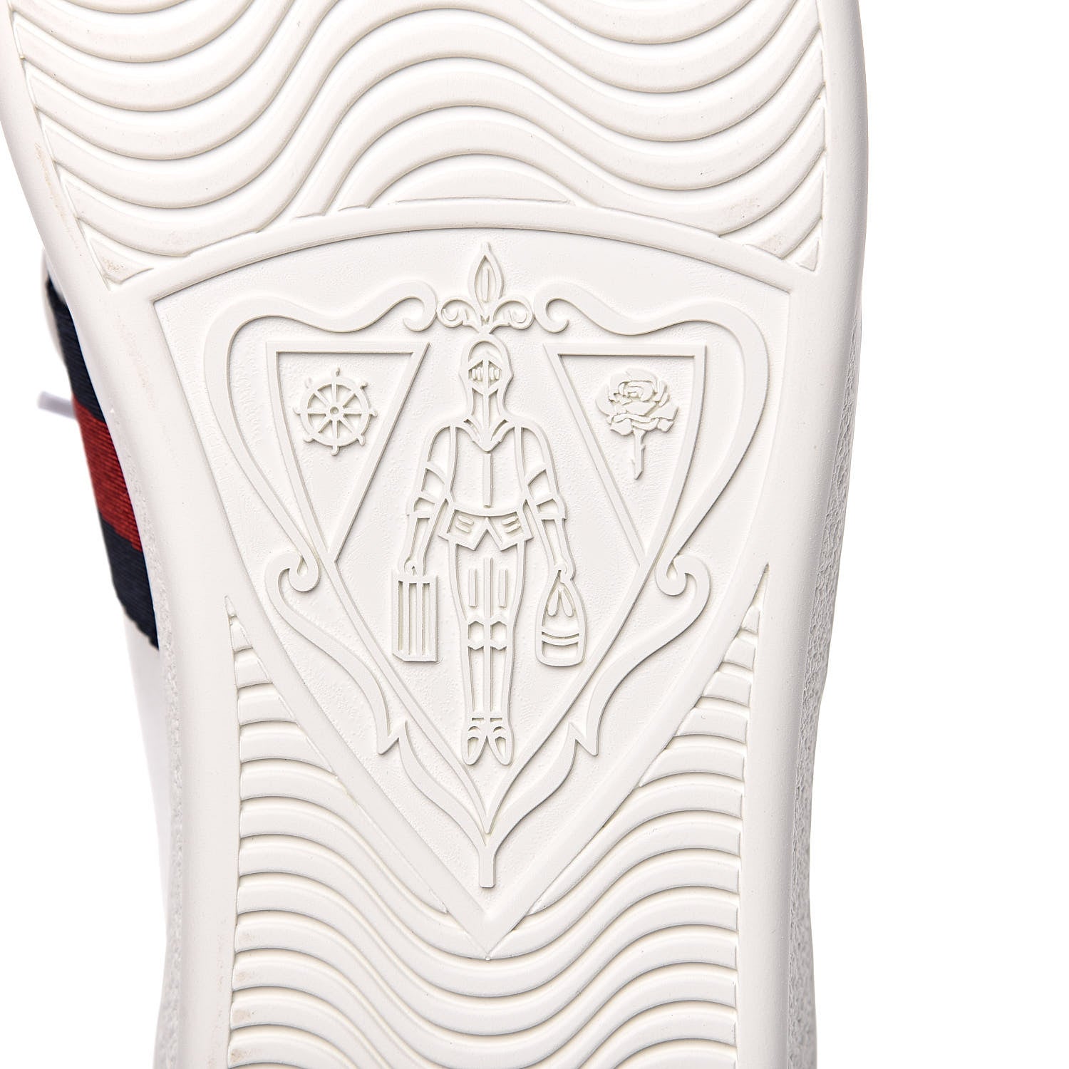 Gucci Calfskin Ayers Blind For Love Embroidered Womens Ace Sneakers 39.5 White 8 of 11