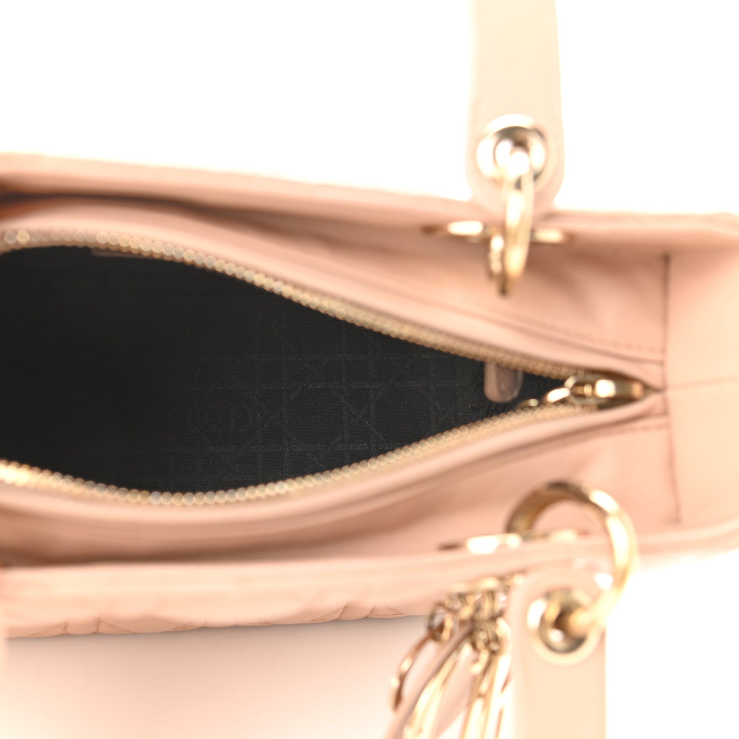 Lambskin Cannage Medium Lady Dior Light Pink