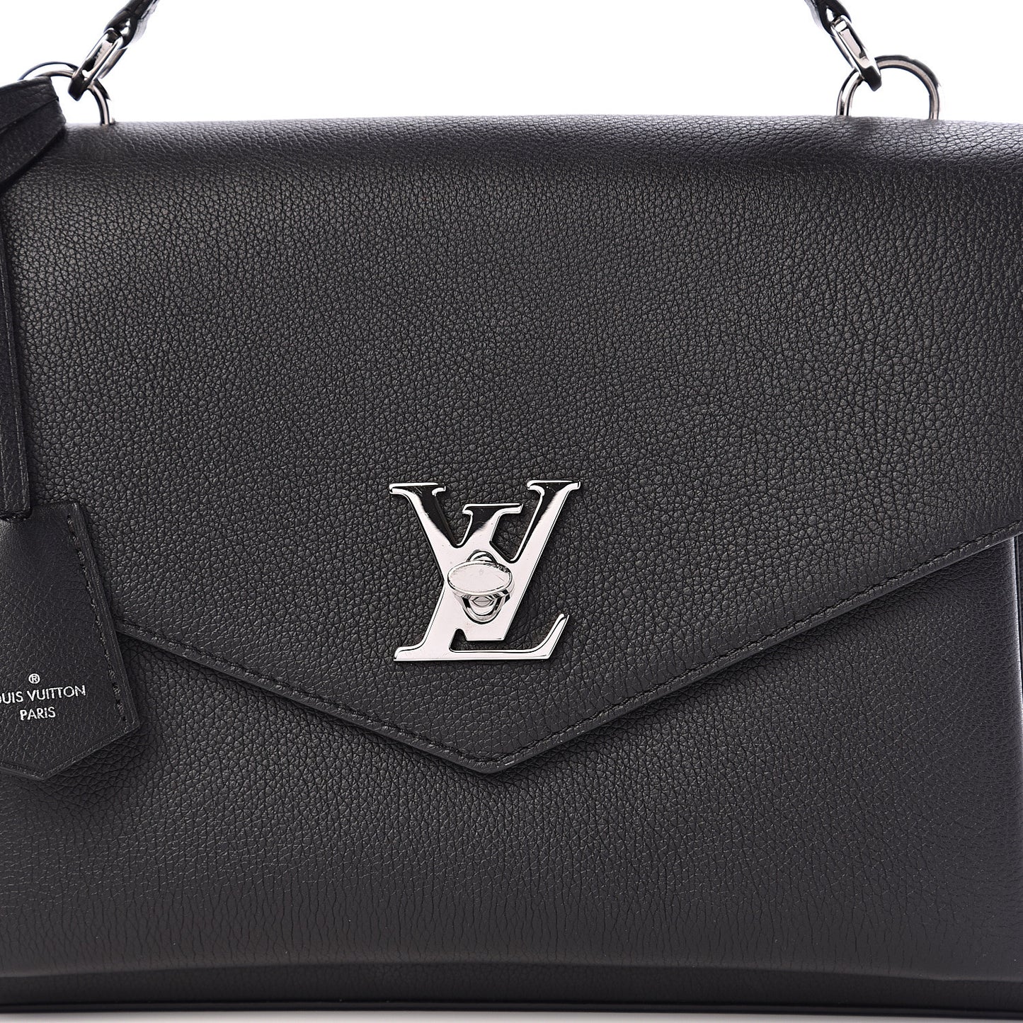 Soft Calfskin My Lockme Top Handle Black