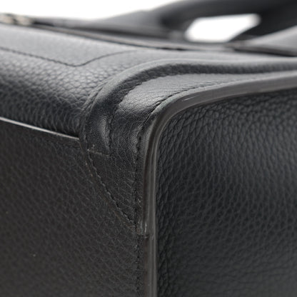 Celine Drummed Calfskin Nano Luggage Black 9 of 22