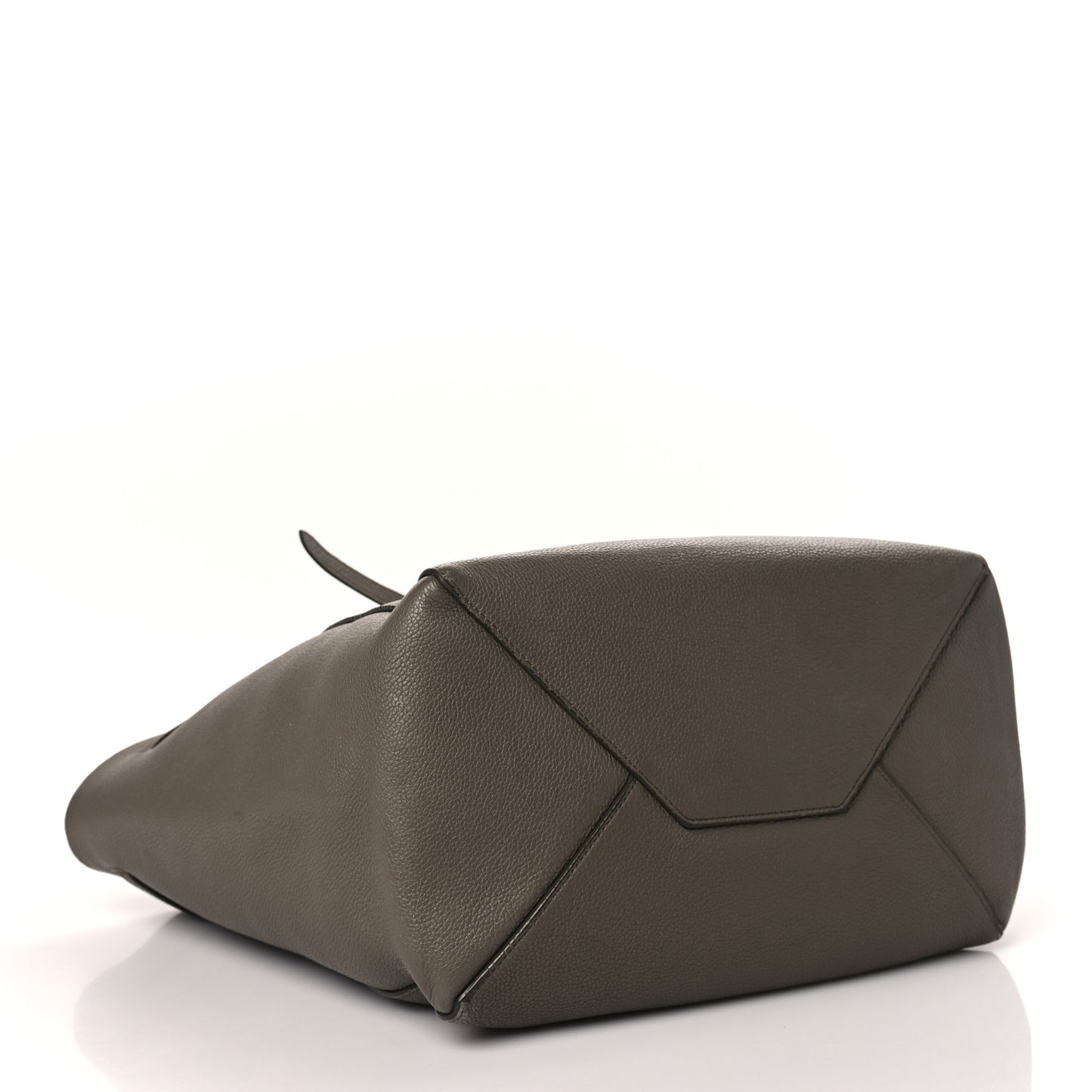 Soft Grained Calfskin Medium Belt Cabas Phantom Taupe