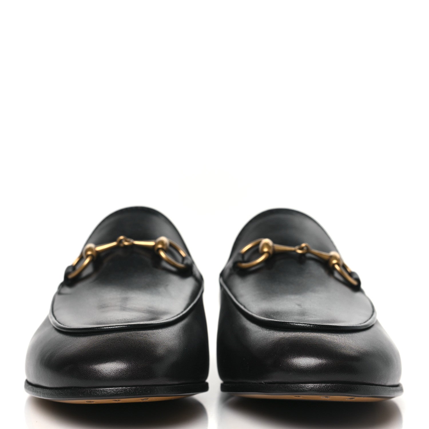 Gucci Calfskin Womens Jordaan Loafers 36.5 Black 2 of 10