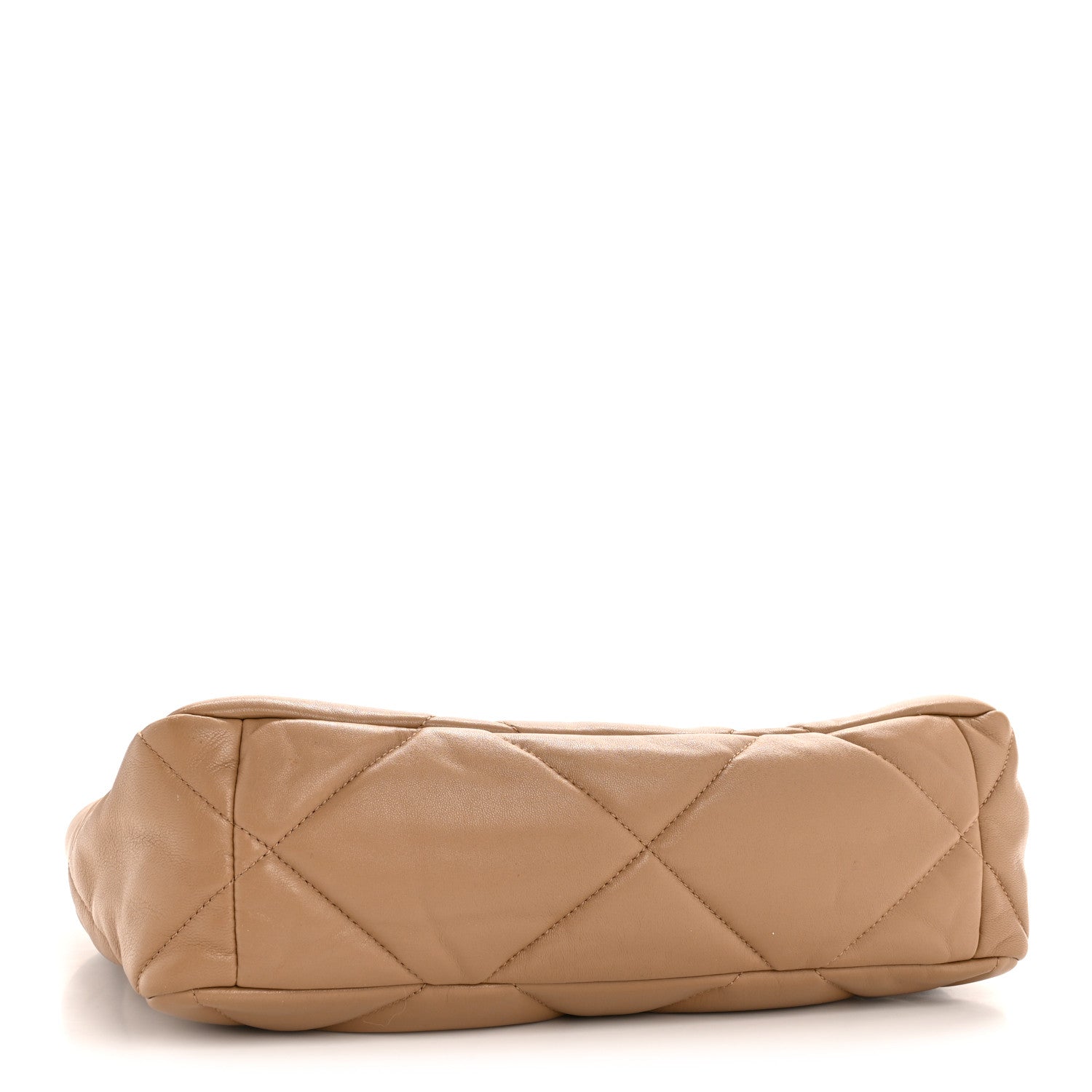 Chanel Lambskin Quilted Large Chanel 19 Flap Beige 4 of 11
