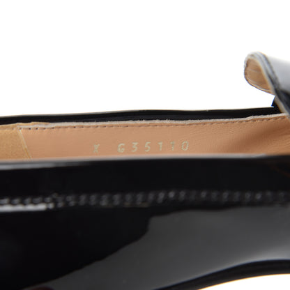 Chanel Patent CC Mocassin Loafers 35.5 Black 9 of 15