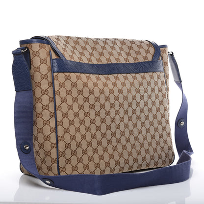 Gucci Monogram Convertible Diaper Bag Blue 4 of 10
