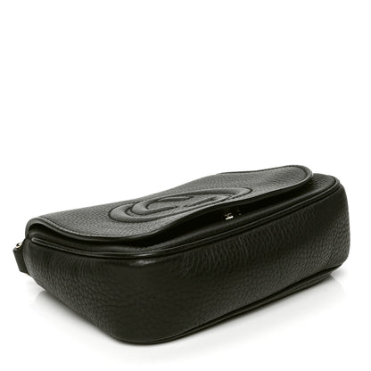 Gucci Pebbled Calfskin Small Soho Flap Crossbody Black 3 of 5