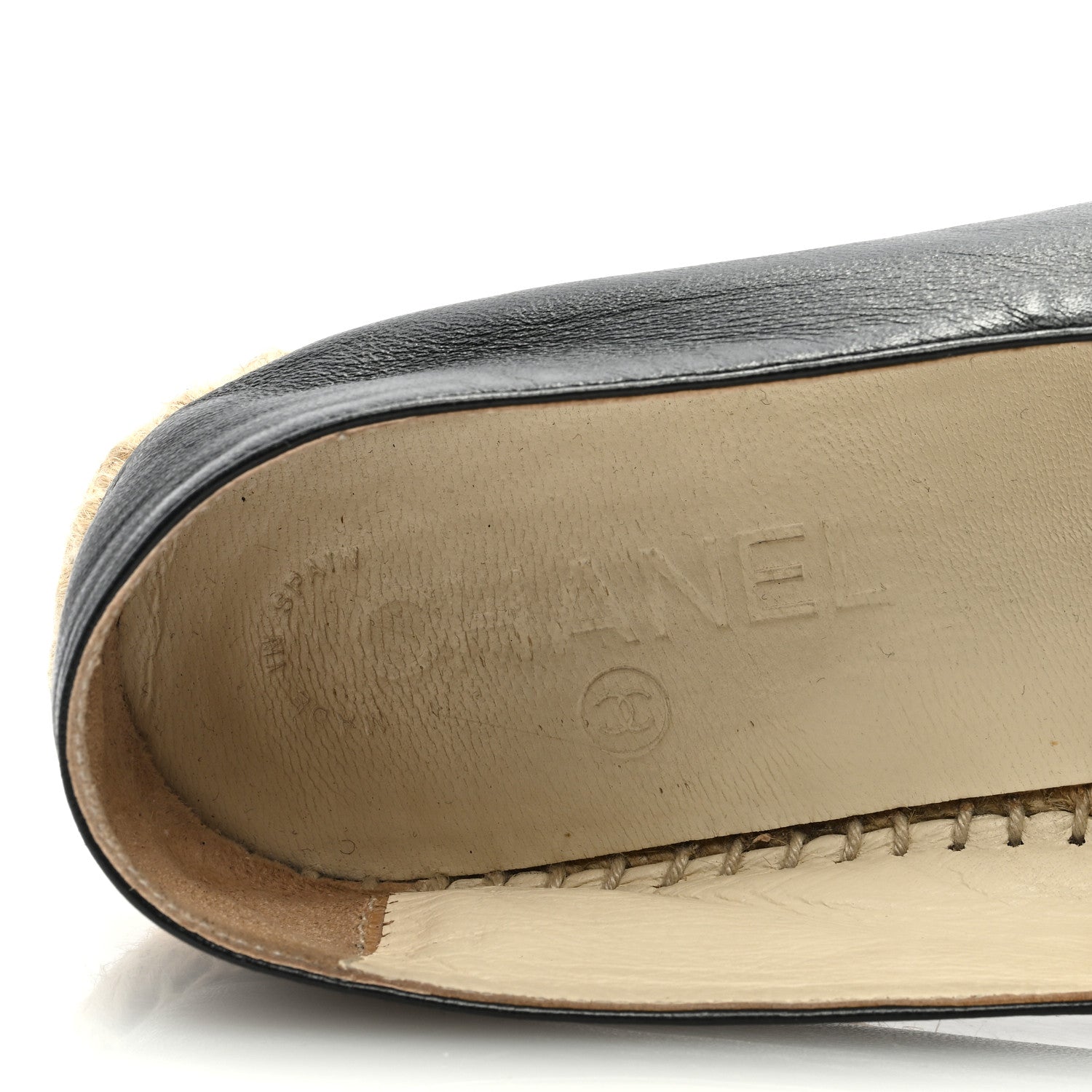 Chanel Lambskin CC Espadrilles 38 Black 7 of 8