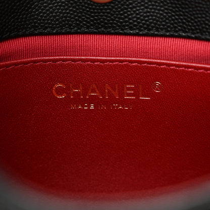Chanel Caviar Quilted Small Wavy CC Hobo Black 6 of 11