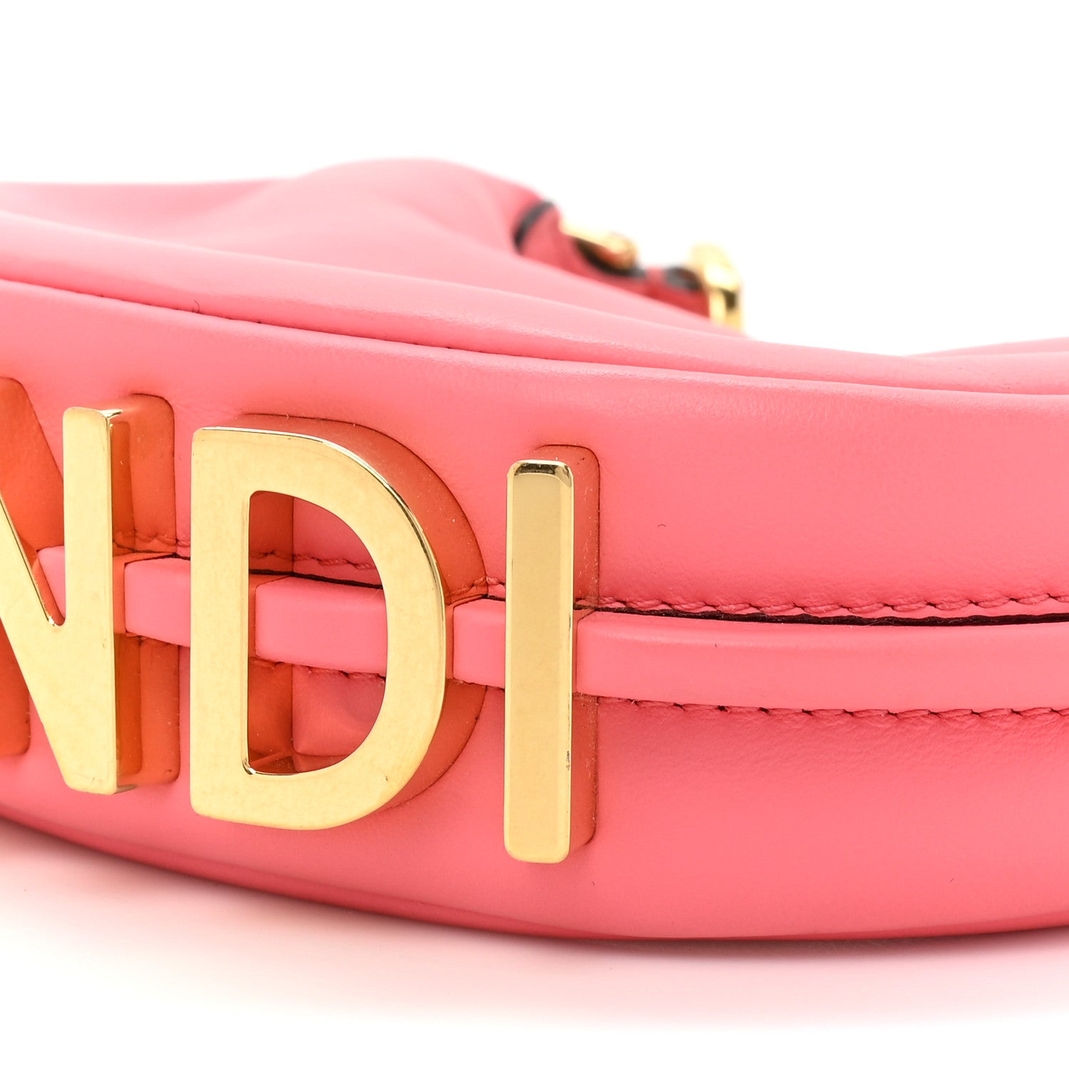 Fendi Vitello Grace New Matte Nano Fendigraphy Hobo Charm Pink Dalia 7 of 10