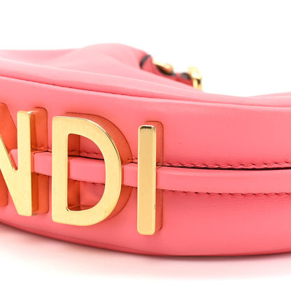Fendi Vitello Grace New Matte Nano Fendigraphy Hobo Charm Pink Dalia 7 of 10