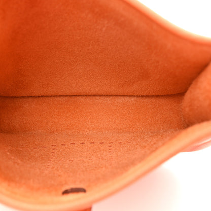 Hermes Taurillon Clemence Evelyne TPM Orange 5 of 9