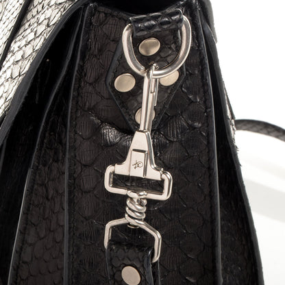Proenza Schouler Python PS1 Medium Satchel Black 12 of 12