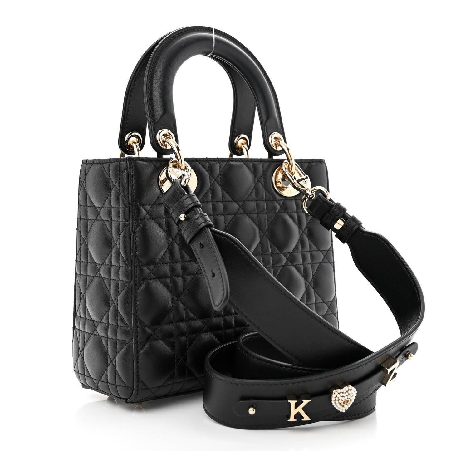 Lambskin Cannage Small My ABCDior Lady Dior Black