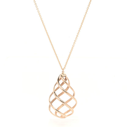 Tiffany 18K Rose Gold Paloma Picasso Venezia Luce Pendant Necklace 1 of 6