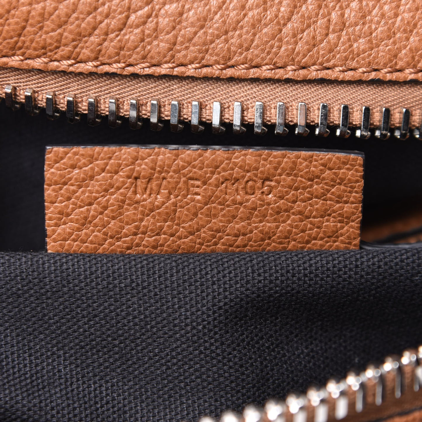 Grained Calfskin Small Nightingale Caramel