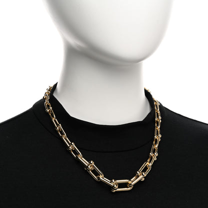 Tiffany 18K Yellow Gold Hardwear Graduated Link Necklace 2 of 6