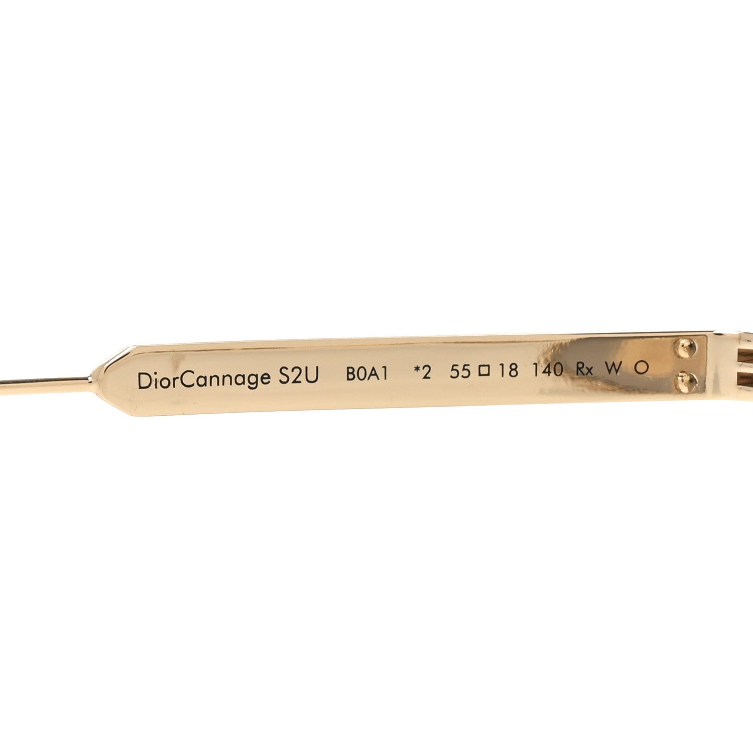 Christian Dior DiorCannage S2U Metal Sunglasses Gold 7 of 7