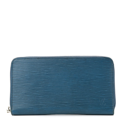 Louis Vuitton Epi Zippy Organizer Wallet Bleu Celeste 1 of 8
