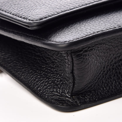 Versace Grained Calfskin Palazzo Chain Evening Bag Black 7 of 8