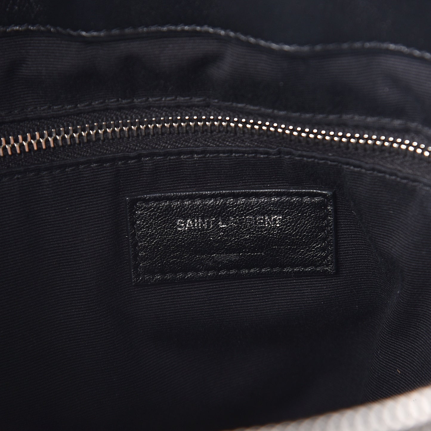 Calfskin Y Quilted Monogram Large Loulou Shopper Black