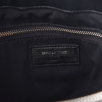 Saint Laurent Calfskin Y Quilted Monogram Large Loulou Shopper Black 5 of 8